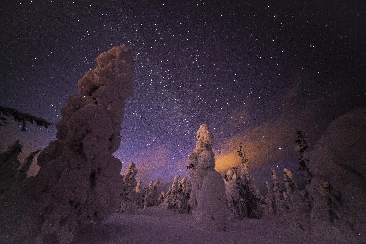 Aurora borealis at Ruka